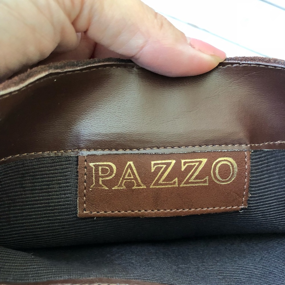PAZZO riding boots chestnut brown suede leather womens 6 - Picture 2 of 8